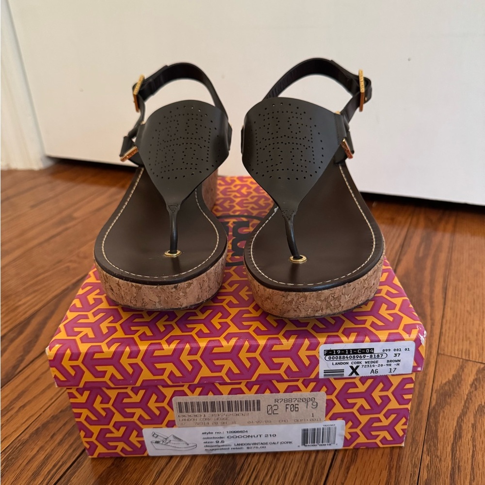 Tory Burch Black Platform Sandals